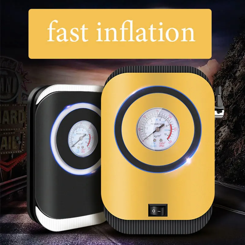 Цифровой накачиватель шин DC 12 вольт автомобильный портативный воздушный