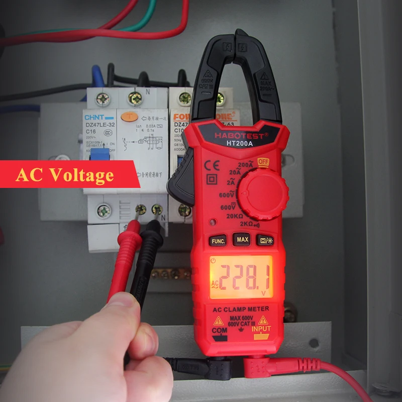 Habotest HT200A Mini Digital Clamp Meters Clampmeter Meter Multimeter | Инструменты