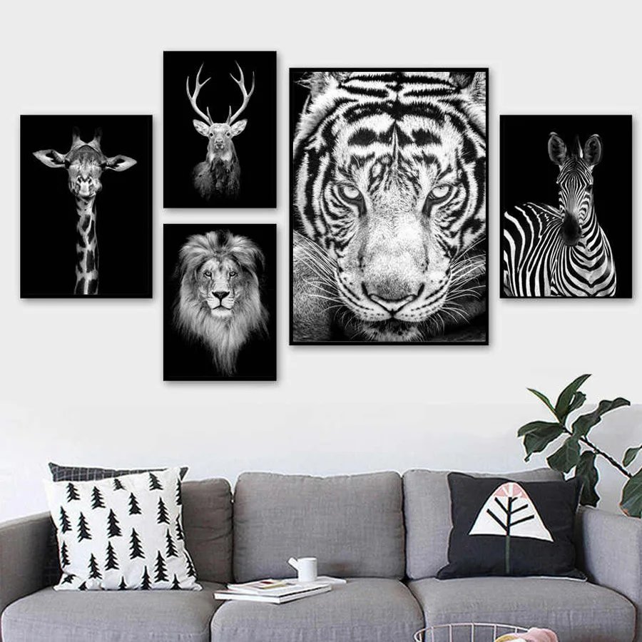 Тигровый Лев жираф олень Зебра животное алмазная живопись сделай сам вышивка