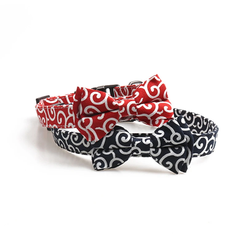 Собачий ошейник в японском стиле рождественские ошейники для кошек с маленьким