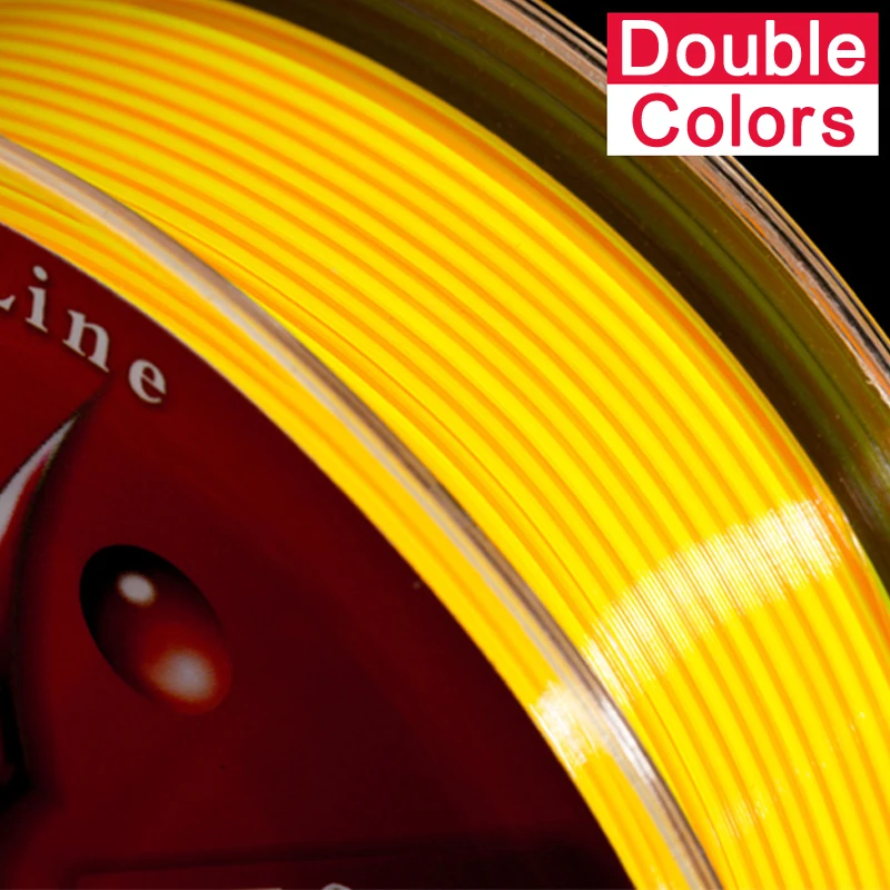 Полуплавающие скальные лески 150 м высокая износостойкость мононити двухцветная