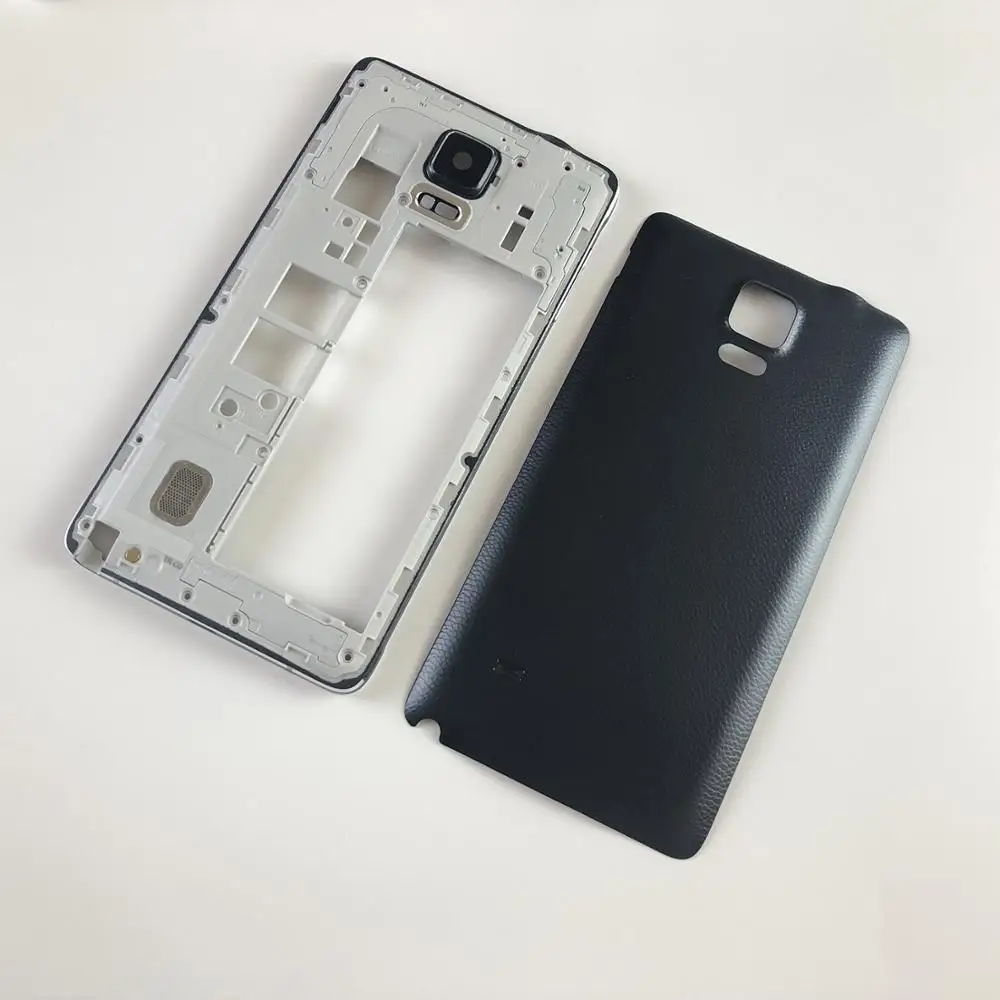 Для Samsung Galaxy Note 4 N910 N9100 корпус металлическая средняя рамка пластина + задняя
