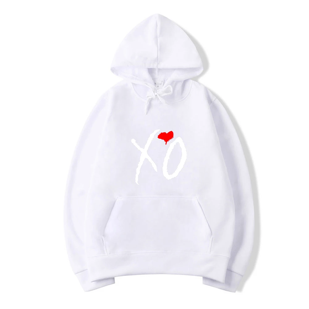 

The Weeknd Solid Color Printed Hoodies XO Fashion Letter Print Hooded Sweatshirt Men Women Harajuku Hip Hop Pullover Hoodie Tops