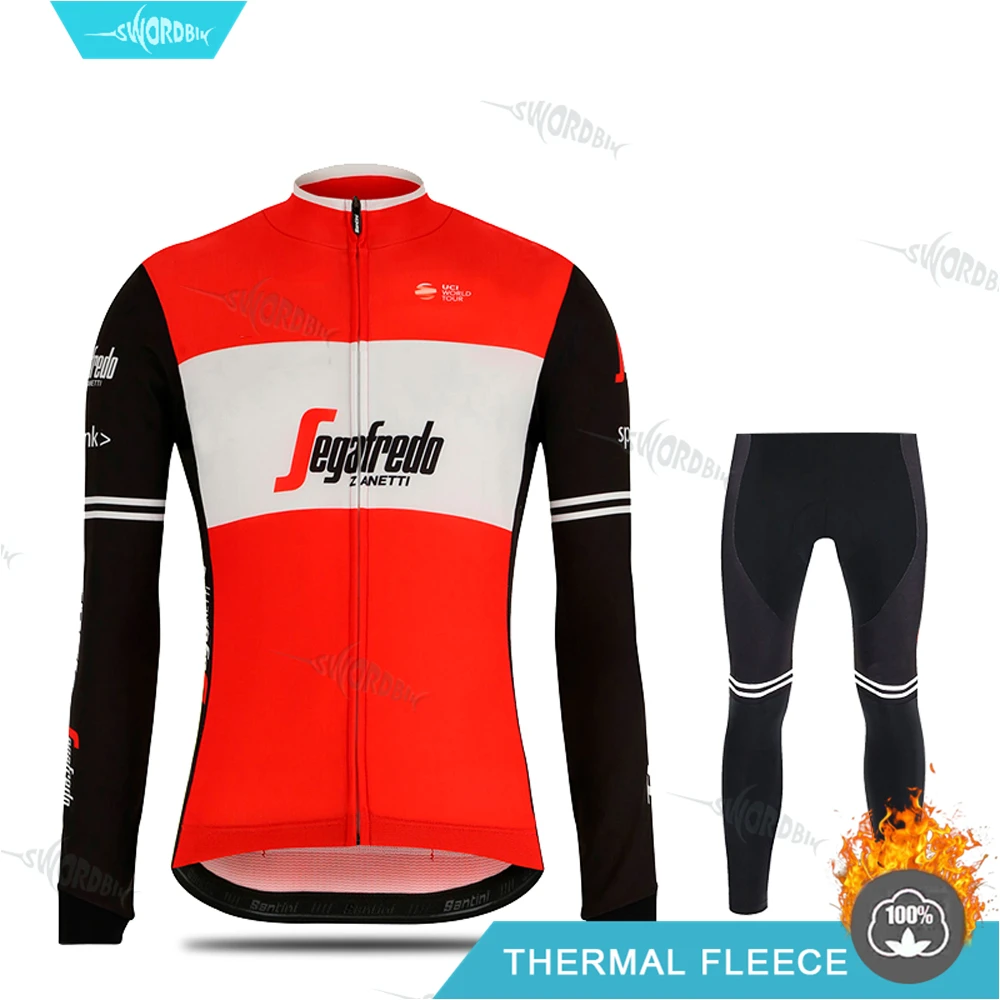 Normal Cycling Set Treking Велоспорт Джерси Pro командная одежда для мужчин зимний комплект для велоспорта Теплая Флисовая одежда с длинными рукавами теплый комплект Ropa Ciclismo Hombre - Цвет: Normal Cycling Set