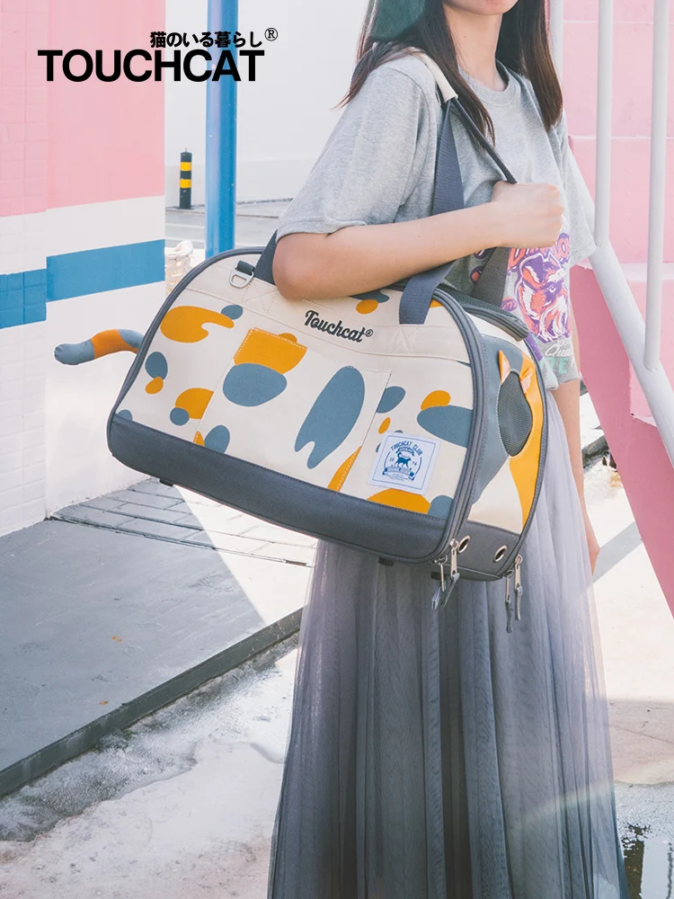 Сумка переноска Touchdog для кошек дорожная сумка собак дышащая автомобильных