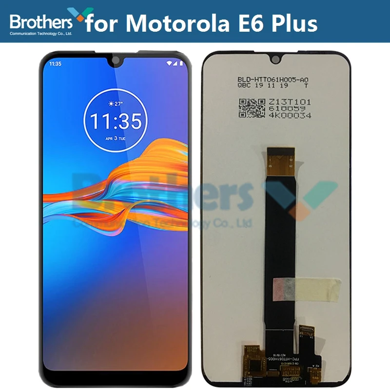 ЖК дисплей с сенсорным экраном и дигитайзером в сборе для Motorola Moto E6 Plus E6Plus PAGA0004