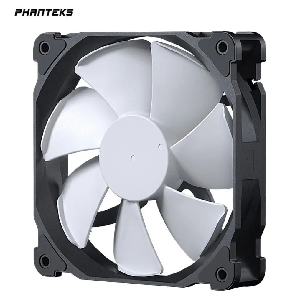 

Phanteks 4-контактный чехол для ПК, 14 см, вентилятор охлаждения, тихий ШИМ-радиатор, амортизирующий тихий радиатор (черный, белый)