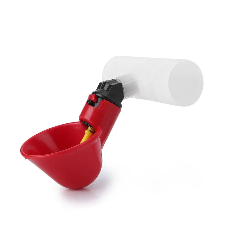 

4 Pcs Automatic Cups Chicken Waterer Poultry Bird Auto Feed Water PVC New