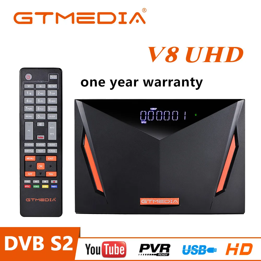 Горячая Распродажа ТВ-приставка Gtmedia V8 UHD DVB S2 1080P спутниковый ресивер со