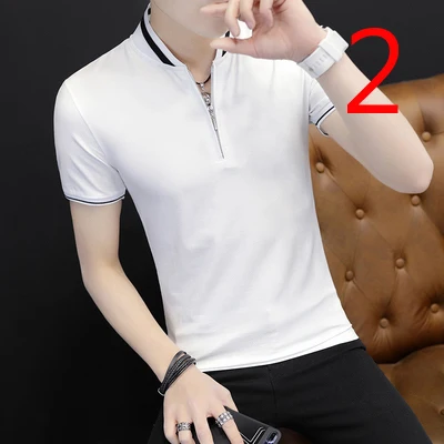 

Summer new men's trend shirt collar slim clothes 2020new