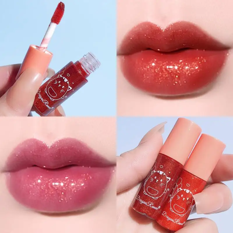 

Liquid Lipstick Waterproof Moisturizing Shiny Lip Gloss Glitter Nutritious Lip Glaze Waterproof Lip Makeup Cosmetic TSLM1