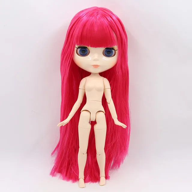 Ледяная фабрика Blyth кукла 1/6 BJD индивидуальные обнаженные тела с белой кожей, глянцевое лицо, подарок для девочки, игрушка - Цвет: BL1290 B