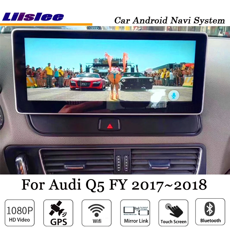 

10.25 Inch Car Android Multimedia For Audi Q5 FY 2017~2018 Anti-glare Dlue Light Stereo GPS Navi Map Navigation System