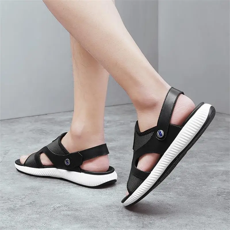 

2021 New Men's Shoes Fashion Casual Solid Color PU Classic Simple Open Toe Hole Detachable Laces Comfortable Soft Sandals KS084