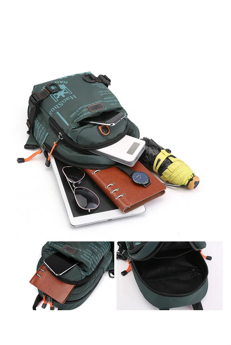 

2021 New Multifunction Men Chest Bag Anti-theft Male Sling Bags Waterproof Crossbody Messenger Bag Charging Outdoor Chest Pack