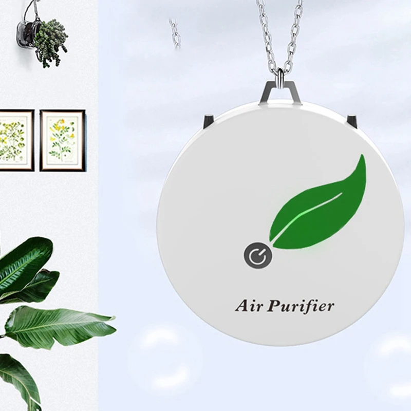 

2SET Air Purifier Household Negative Ion Air Purifier, Portable Necklace Mini Air Purifier, for Adults and Children