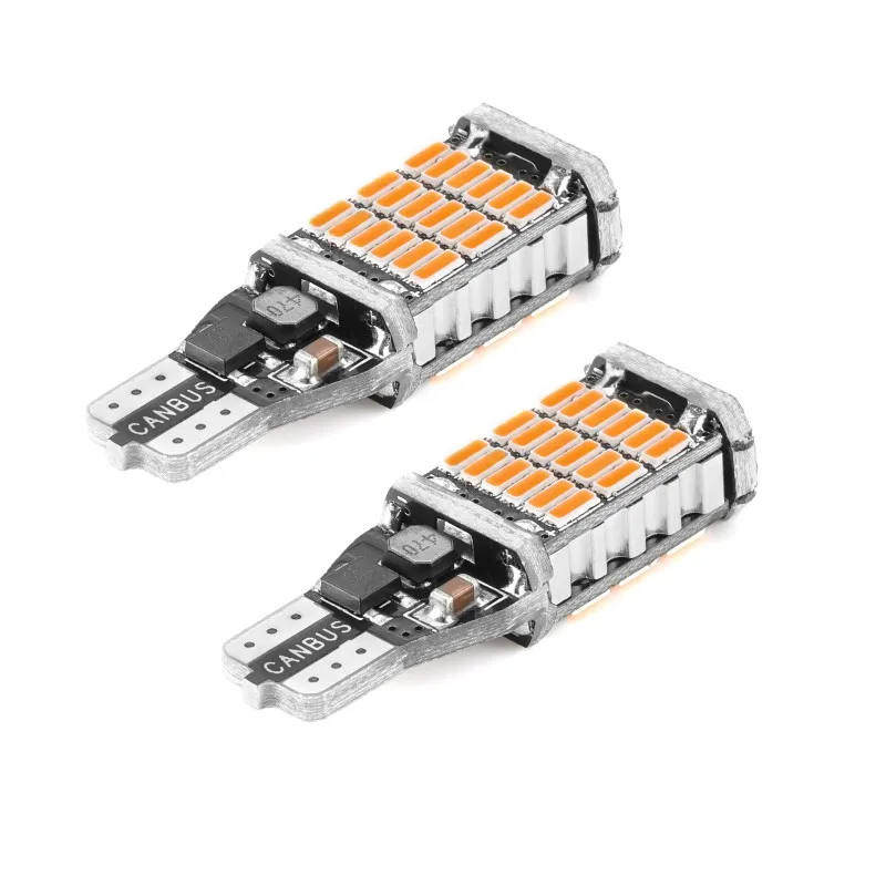 2шт Canbus W16W T15 920 921 912 светодиодный 4014 45 чипов обратный Светильник лампы резервные