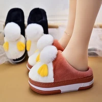 2021 arrival cute cartoon sweet women cotton slippers home indoor slippers plush warmth non slip female cotton shoes