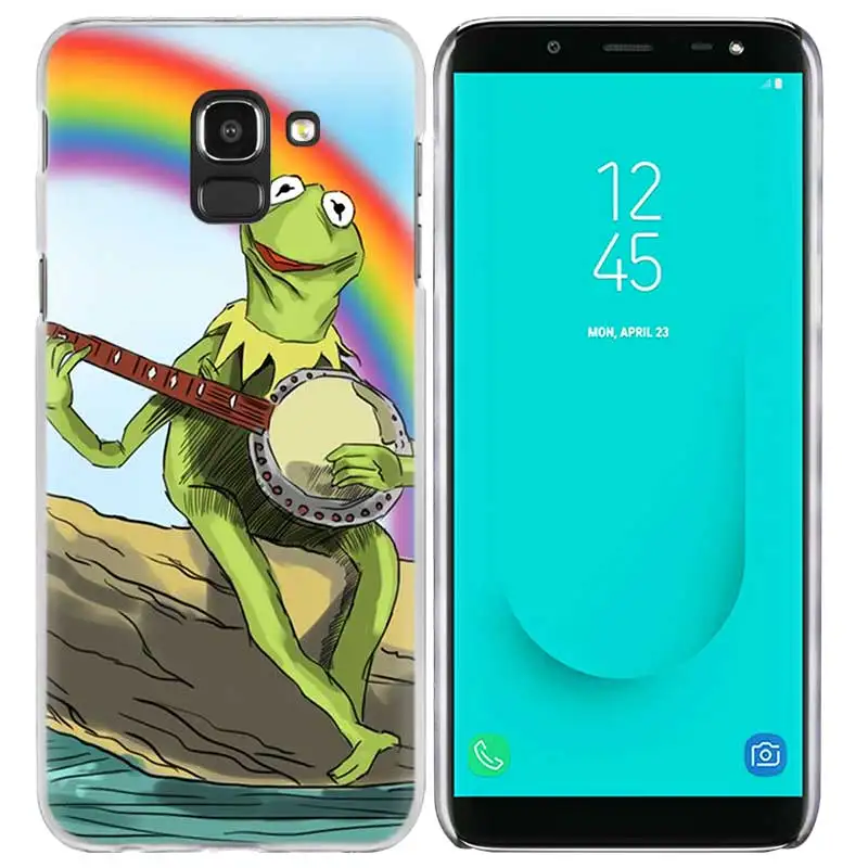 Лягушонок Кермит чехол для samsung Galaxy A50 A80 A70 A60 A40 A30 A20 A20e A10 A9 A7 A6 плюс Note 8 9 10 Pro