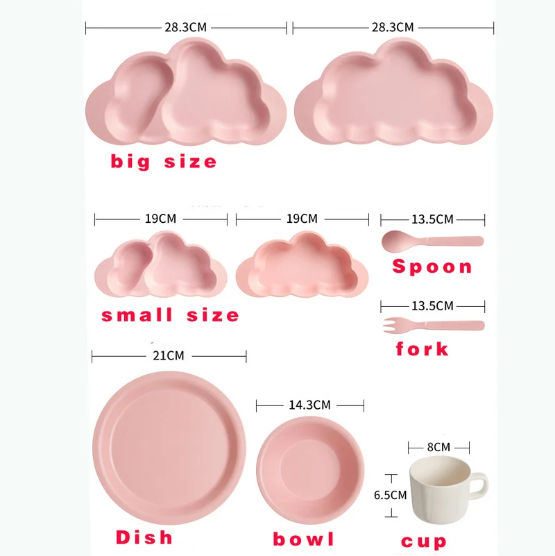 Детские блюда обеденные тарелки для кормления детей миски младенцев посуда