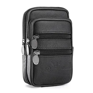 Забавная Мужская мобильный телефон сумка на молнии, мужской кошелек для мелочи, модная спортивная сумка для бега, двойной бумажник, 6,5 дюйма