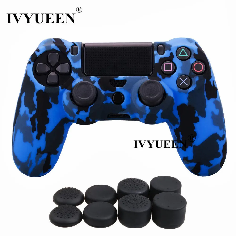 Силиконовый защитный чехол IVYUEEN для sony Dualshock 4 PS4 DS4 Pro Slim с 8 аналоговыми джойстиками