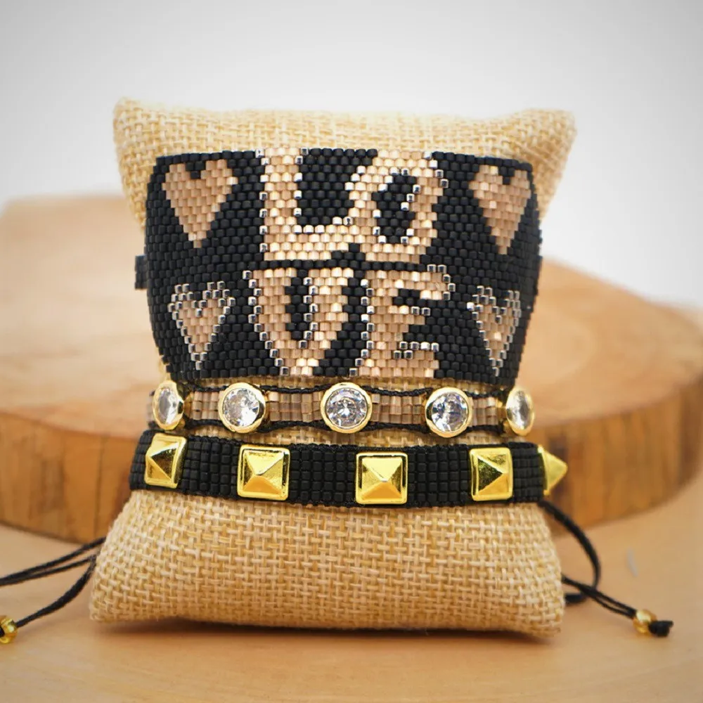 Rttooas MIYUKI браслеты Женская повязка сердце ювелирные изделия Pulseras Mujer Moda 2020