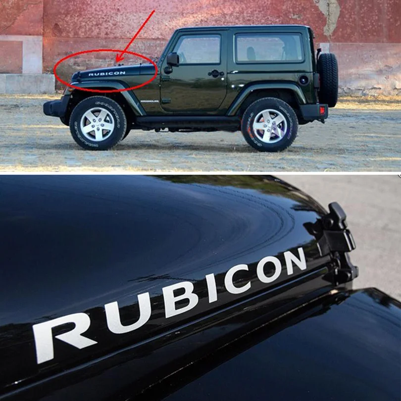2 шт. JDM наклейка спортивные двигателя капот крыло сбоку и quotRubicon персонажей из
