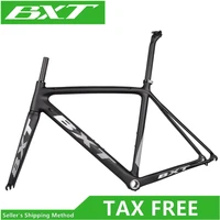bxt full carbon ultralight road bike frame di2 suitable 130mm hubs and 700c wheels v brake carbon fiber road bike frame bicycle