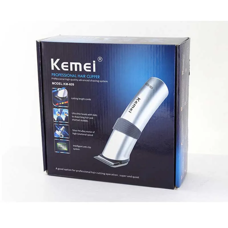 

kemei hair trimmer KM-609 Professional rechargeable hair clipper haircut machine beard trimmer household clipper