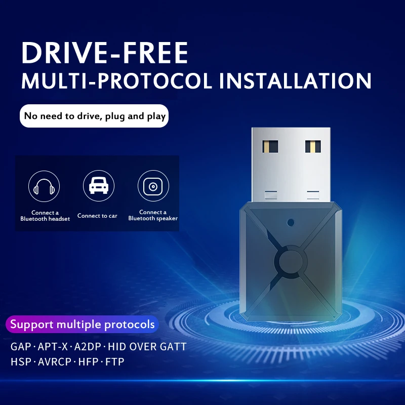 2020 USB Bluetooth 5 0 аудио передатчик приемник адаптер для ПК ноутбука наушников