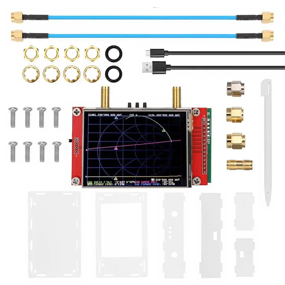 NanoVNA V2 3G портативный анализатор тестер антенна коротковолновый Nano Vna HF VHF UHF
