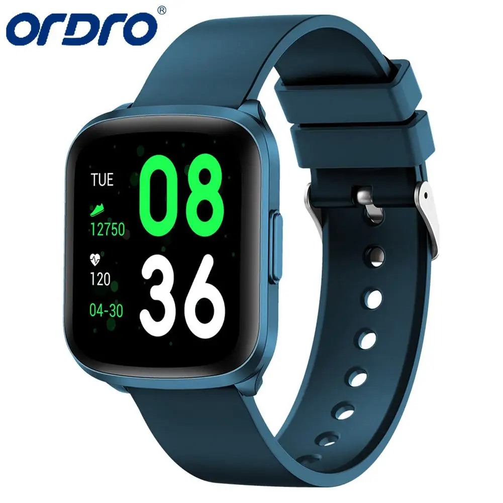 

New KW03 Lightweight Square Touch Screen Smart Watch Aluminum Alloy Case IP68 Waterproof Heart Rate Step Tracker Bracelet