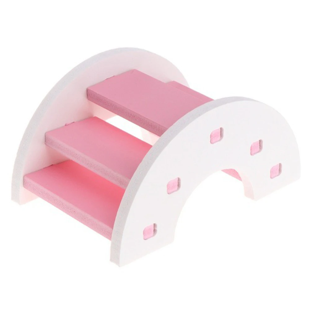 Hamster Hedgehog Rainbow Arch Bridge Small Animal Play Ladder Climb Kit Toy | Дом и сад
