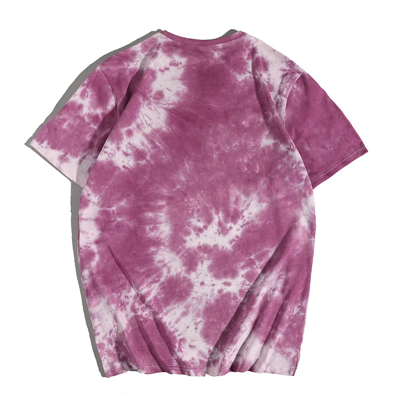 

Hip Hop T Shirt Men 2021 Streetwear Tshirt Harajuku Summer Tops Tees Short Sleeve Cotton Loose Oversized T-Shirt Tie Dye