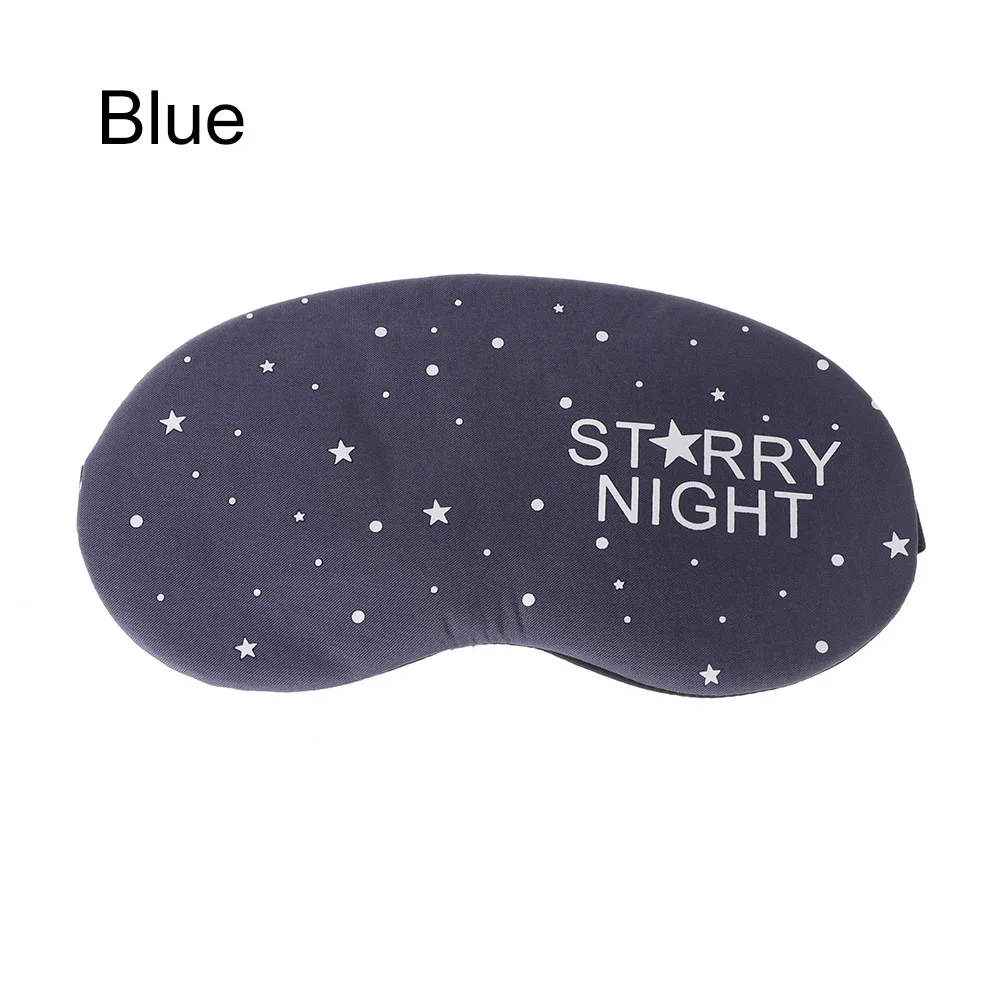 blue 1 шт., 3D мягкая маска для глаз, маска для сна, тени для век, мультяшное звездное небо, повязка на глаза, аксессуары для сна, инструменты для расслабления - Цвет: blue