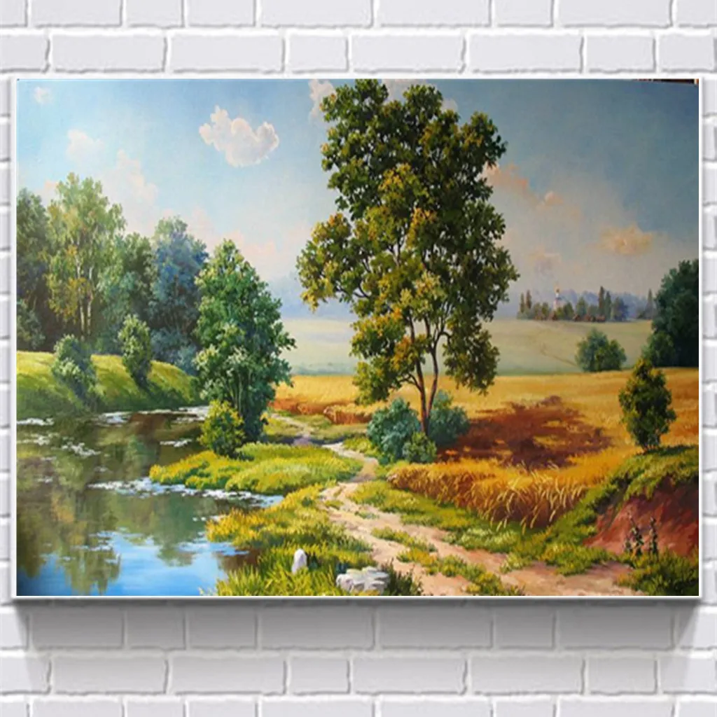 5D алмазная живопись летняя живописная красота украшение для дома полная круглая