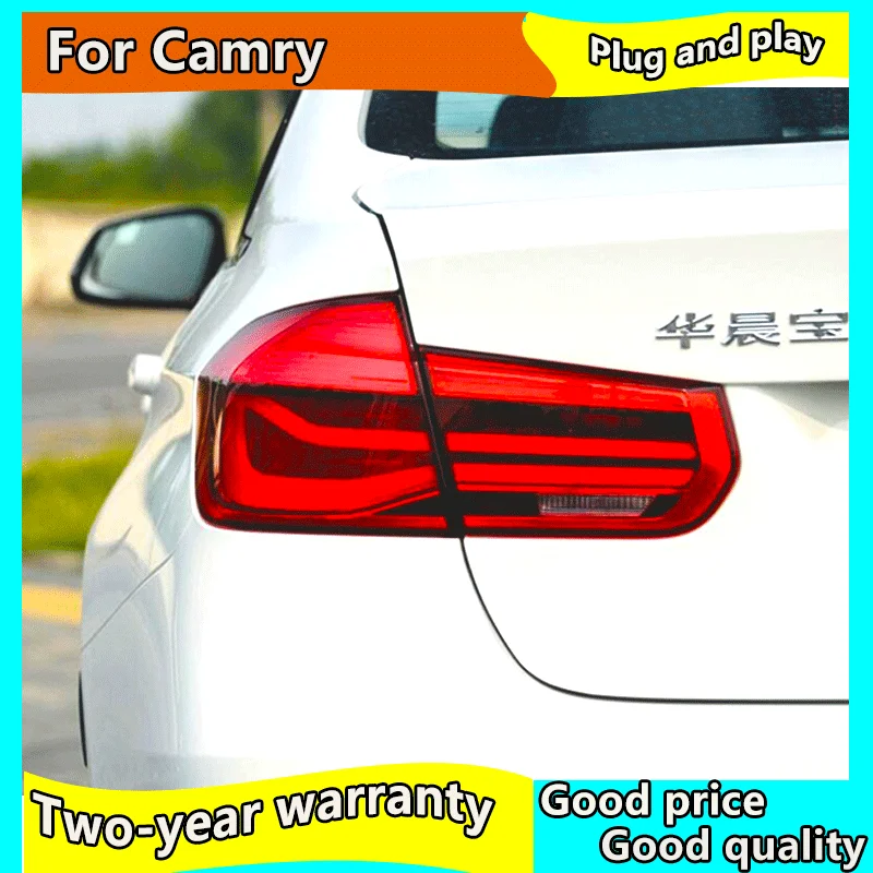 Для BMW F30 F35 светодиодный задний фонарь 2013 2014 2015 2016 2017 красный Копченый черный
