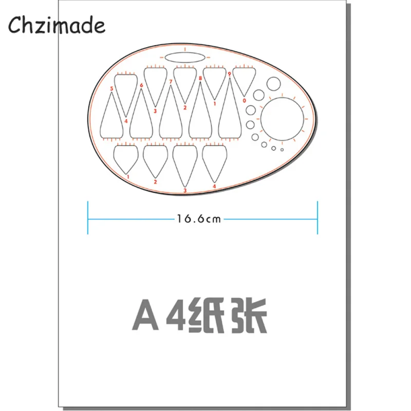 Chzimade Plastic Clothing Neckline Curve Sewing Ruler Measure Fashion Women Female Template Diy Tool Set | Дом и сад