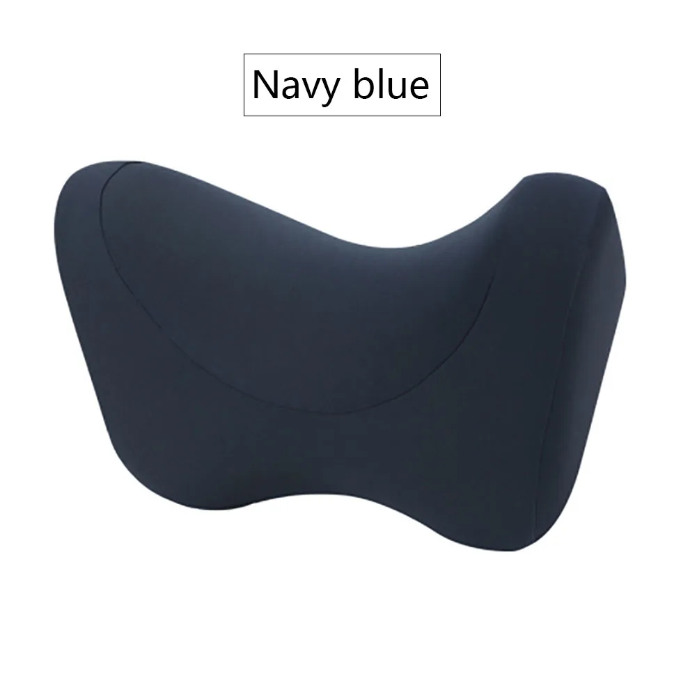 B Navy blue Подголовник автомобиля для сна с обеих сторон поддержка головы подушка для шеи Подушка для спины дышащая мягкая удобная практичная для детей и взрослых - Цвет: B Navy blue