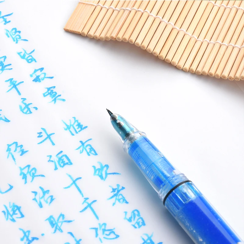 Поршневой наполнитель прозрачная авторучка изогнутое перо 0 7 мм