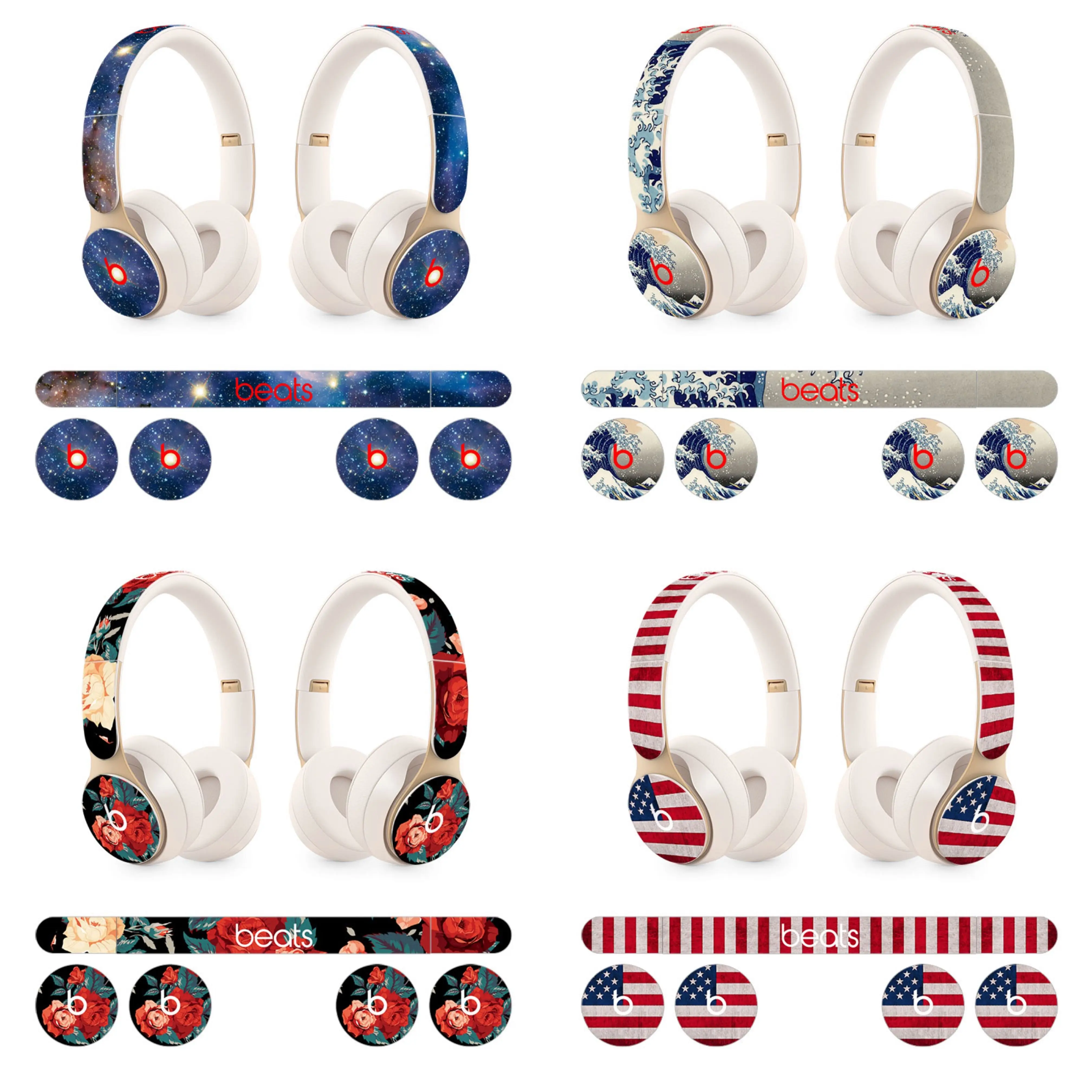 

Cute design Headphone Sticker Vinyl Decal Skin for Beats solo pro headphone skin sticker