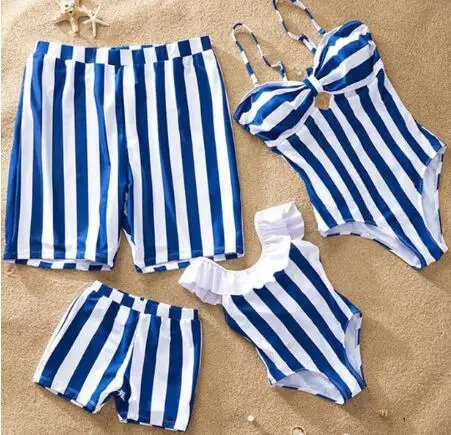 Купальник с листьями; одинаковые комплекты для семьи; одежда для купания для мамы и дочки; платье-бикини «Мама и я»; одежда для папы и сына; купальные шорты - Цвет: BNW-K