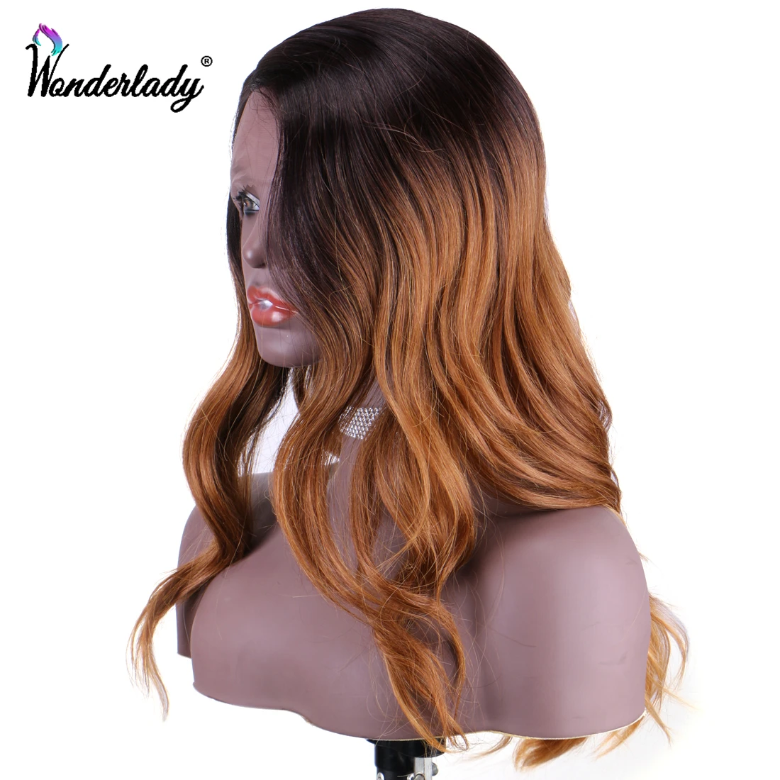 WonderLady коричневый длинный волнистый парик для женщин 20 дюймов мягкий 150% плотность