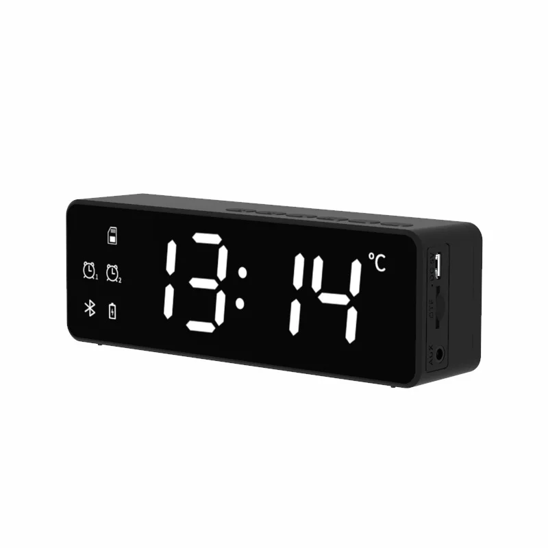 

Bluetooth speaker radio card creative gift clock alarm clock audio mini subwoofer