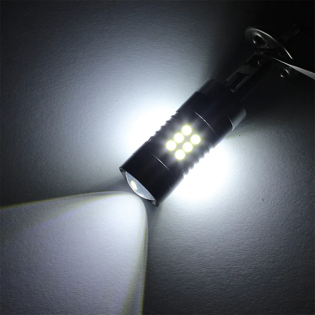2 шт. h1 светодиодный 6500K белый H1 21SMD 3030 противотуманный автомобильный Светильник