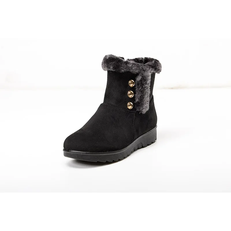 2019 hiver bottines femmes chaussures plate-forme neige bottes mecal ddecoration на танкетке talon semelle femme молнии #59 |