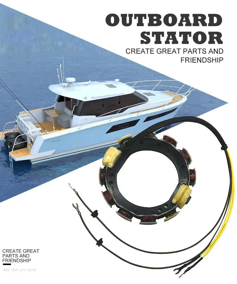 Подвесной Статор для Джонсона Evinrude OMC Sea Drive 12AMP 4 цилиндра 582574, 583050, 583274, 583668, 763785173-3050