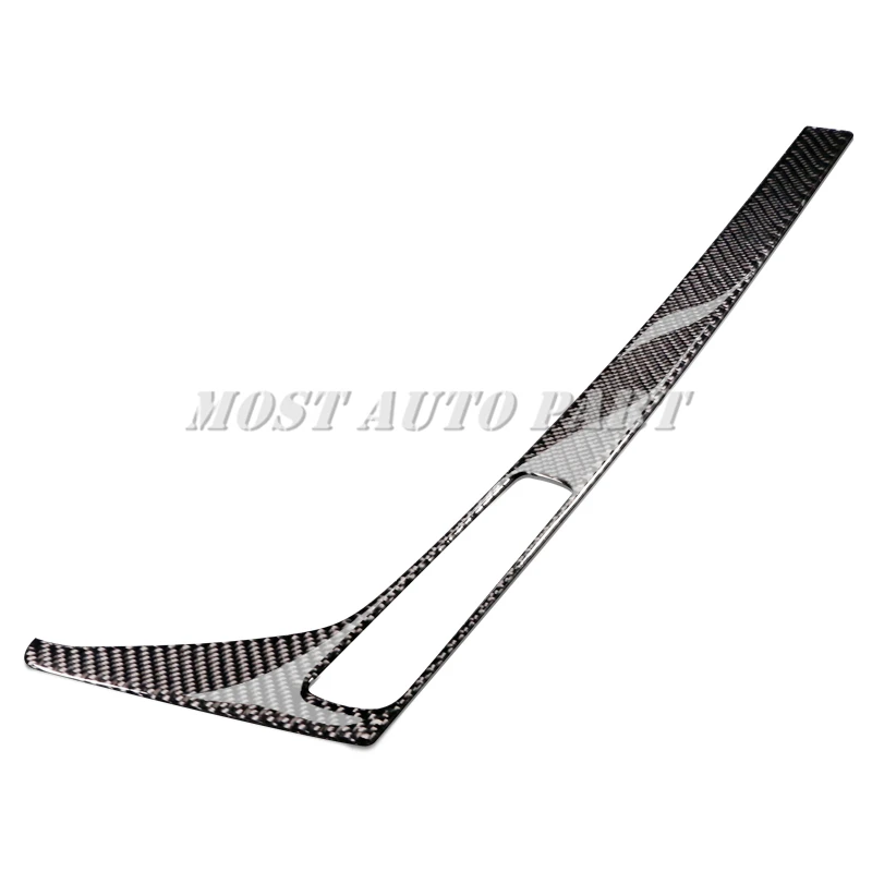 Углеродного волокна консоль Шестерни коробка переключения рамки Накладка для Audi