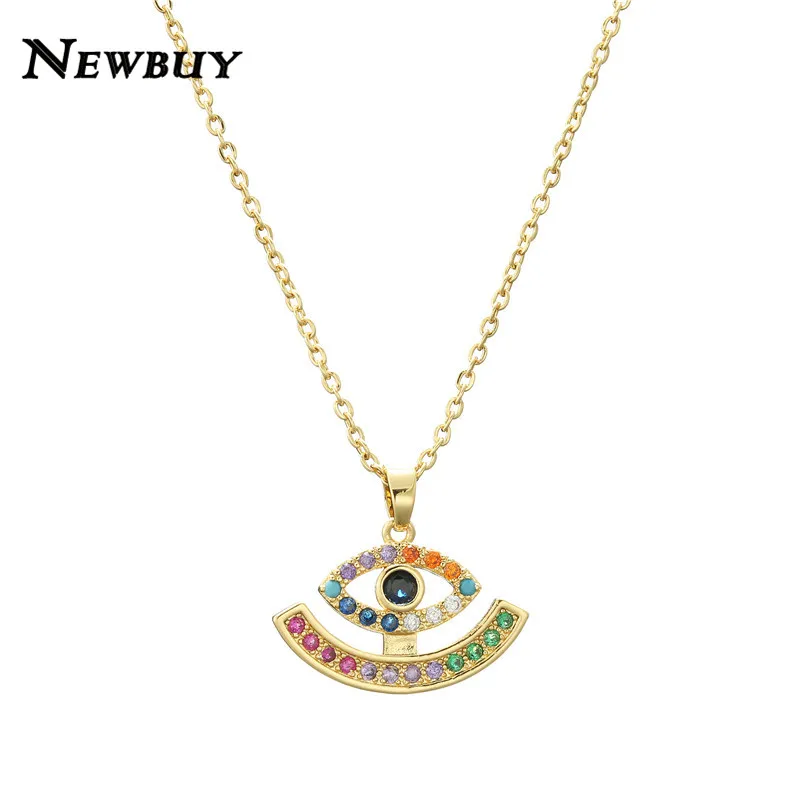 cmoonry модная Золотая цепочка ожерелье для женщин и мужчин роскошный крест сглаза